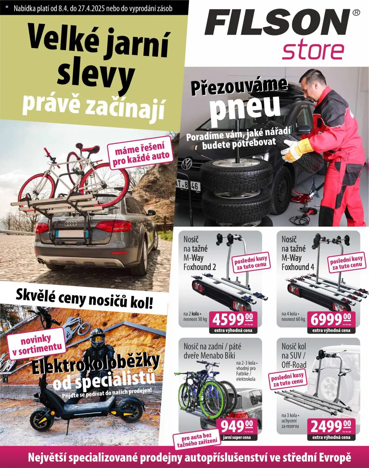Náhled nabídky: FILSON Store Velké jarní slevy právě začínají platný od 08.04.2025