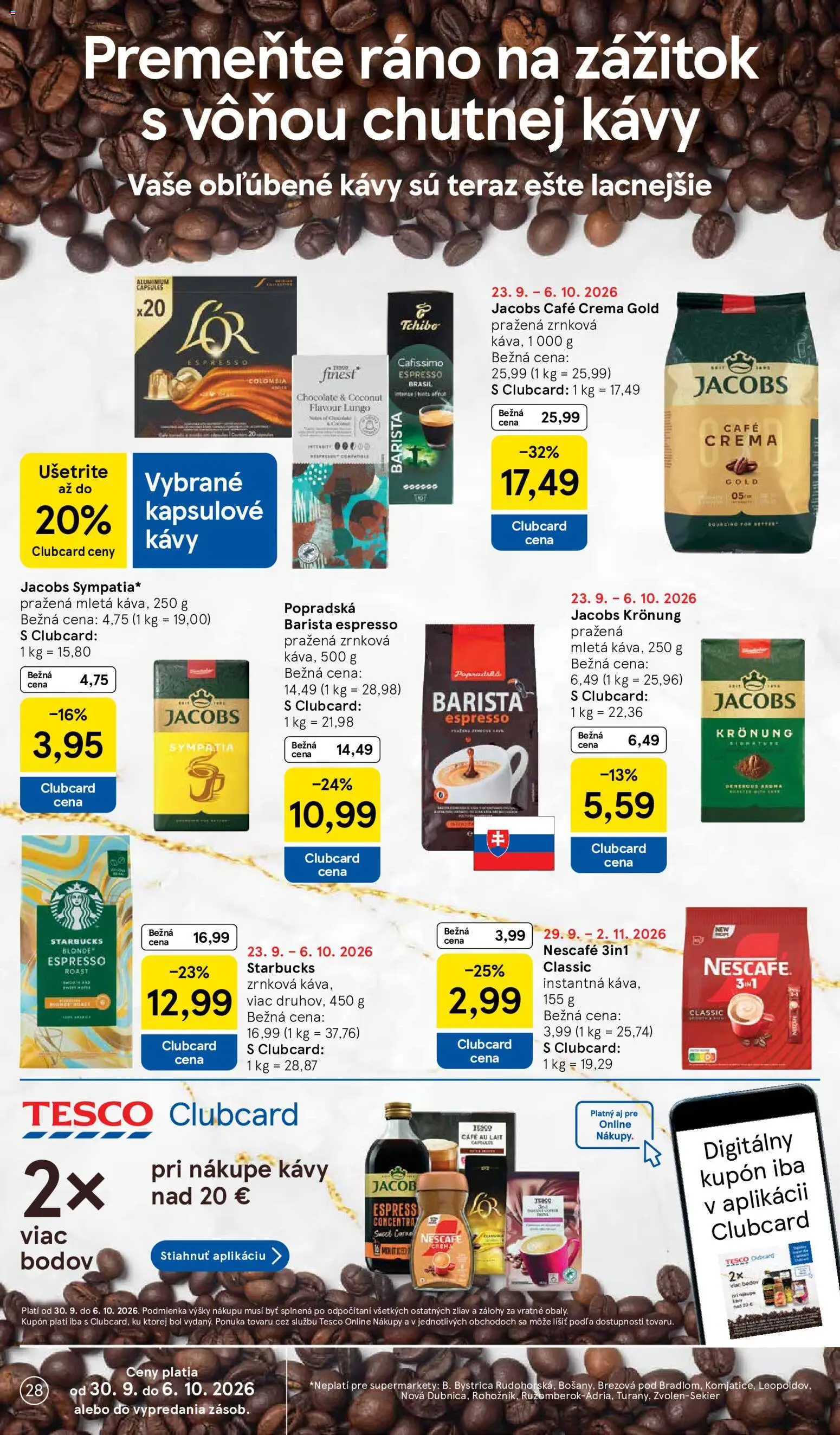 Náhľad Tesco letáku platného od 30.09.2026