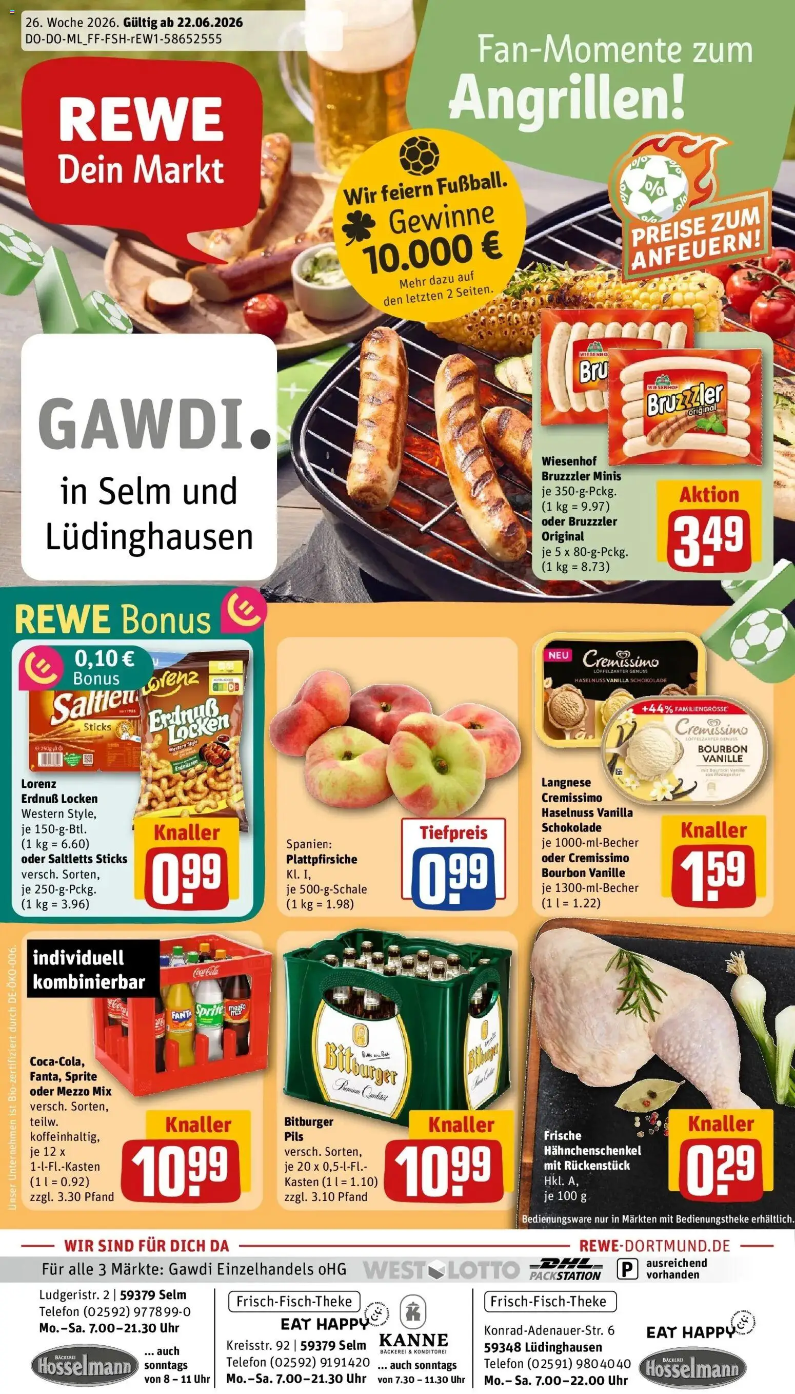 Vorschau von dem Prospekt des Geschäftes Rewe, gültig ab dem 21.06.2026