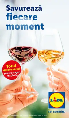 Previzualizarea de cataloage: Lidl Lidl Catalog De vinuri valabil de la 28.09.2026
