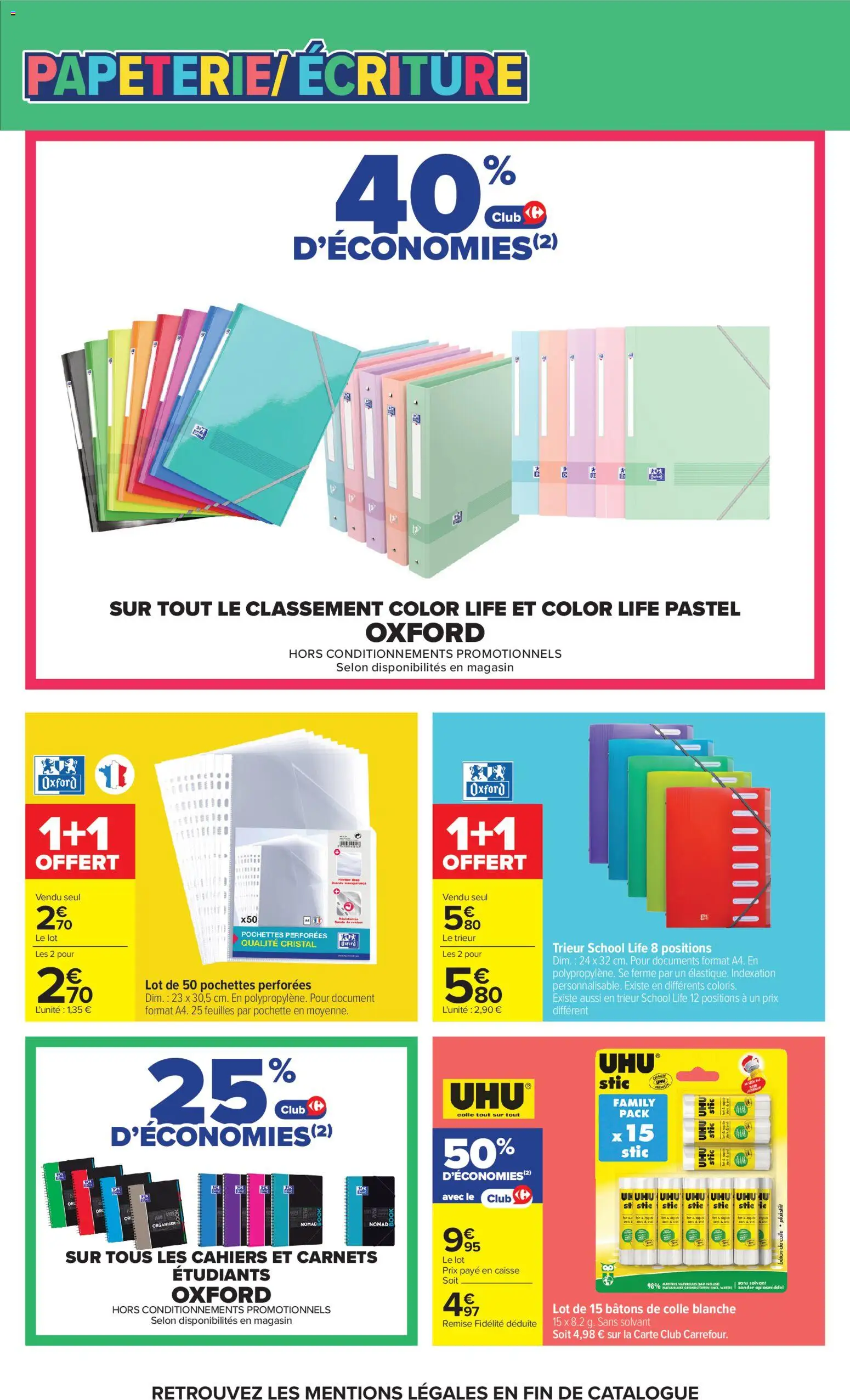 Prévisualisation de Carrefour Market Petit dejeuner du magasin Carrefour Market formulaire valide 01/09/2026 - Colle, Cahiers, Carnets, Solvant