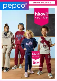 Pregled letka Pepco katalog trgovine Pepco vrijedi od 20.08.2026