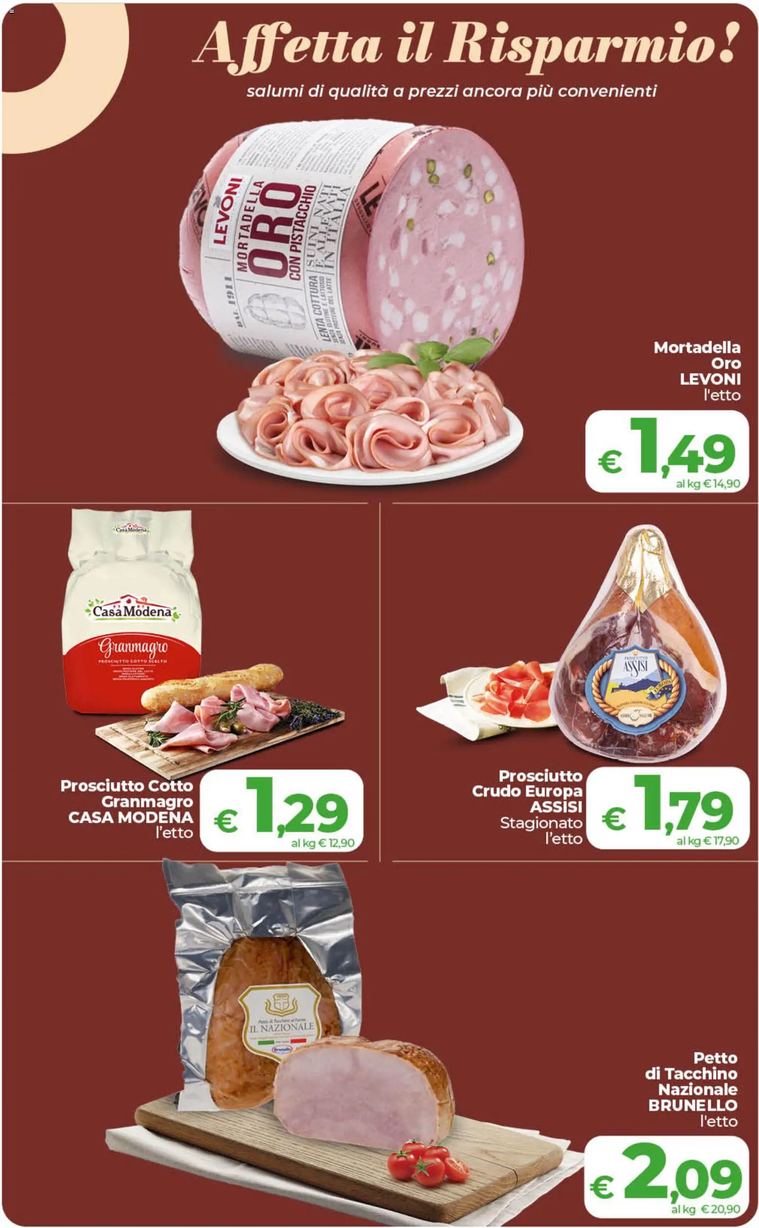 Anteprima dell'opuscolo COOP volantino inCoop Sicilia dal negozio COOP valido da 01/09/2026 - Senza glutine, Latte, Tacchino, Mortadella, Prosciutto, Prosciutto Cotto, Pistacchio, Petto di tacchino
