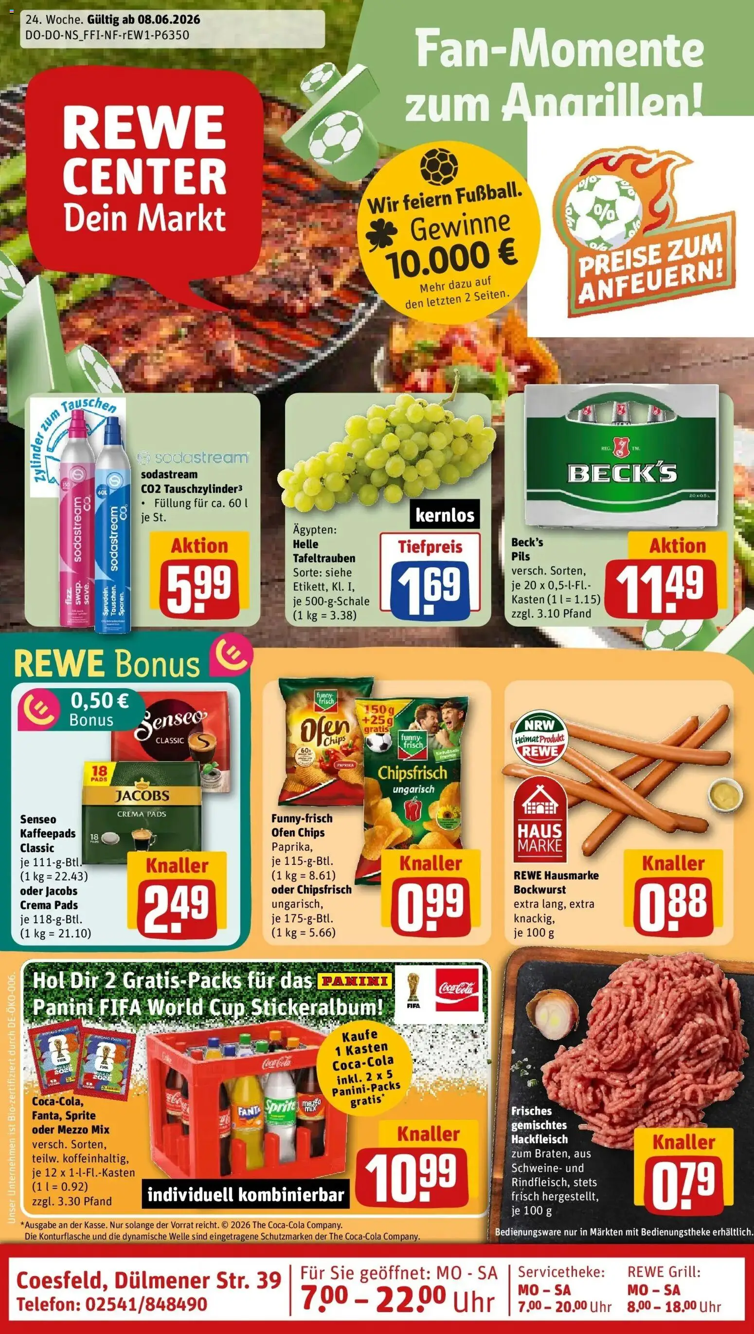Vorschau von dem Prospekt des Geschäftes Rewe, gültig ab dem 08.06.2026