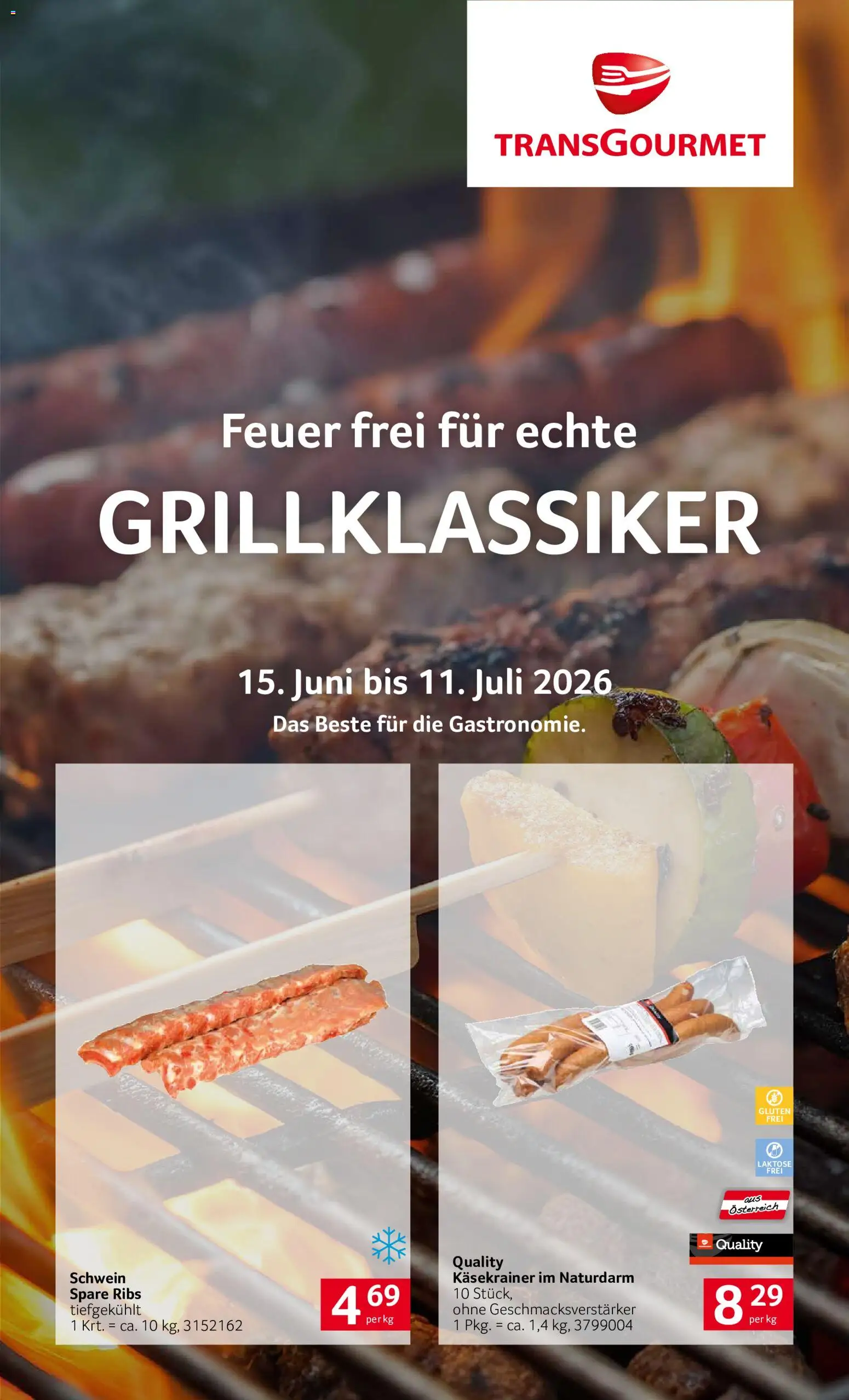 Vorschau der Angebote: Transgourmet Transgourmet Grillklassiker gültig ab 14.06.2026