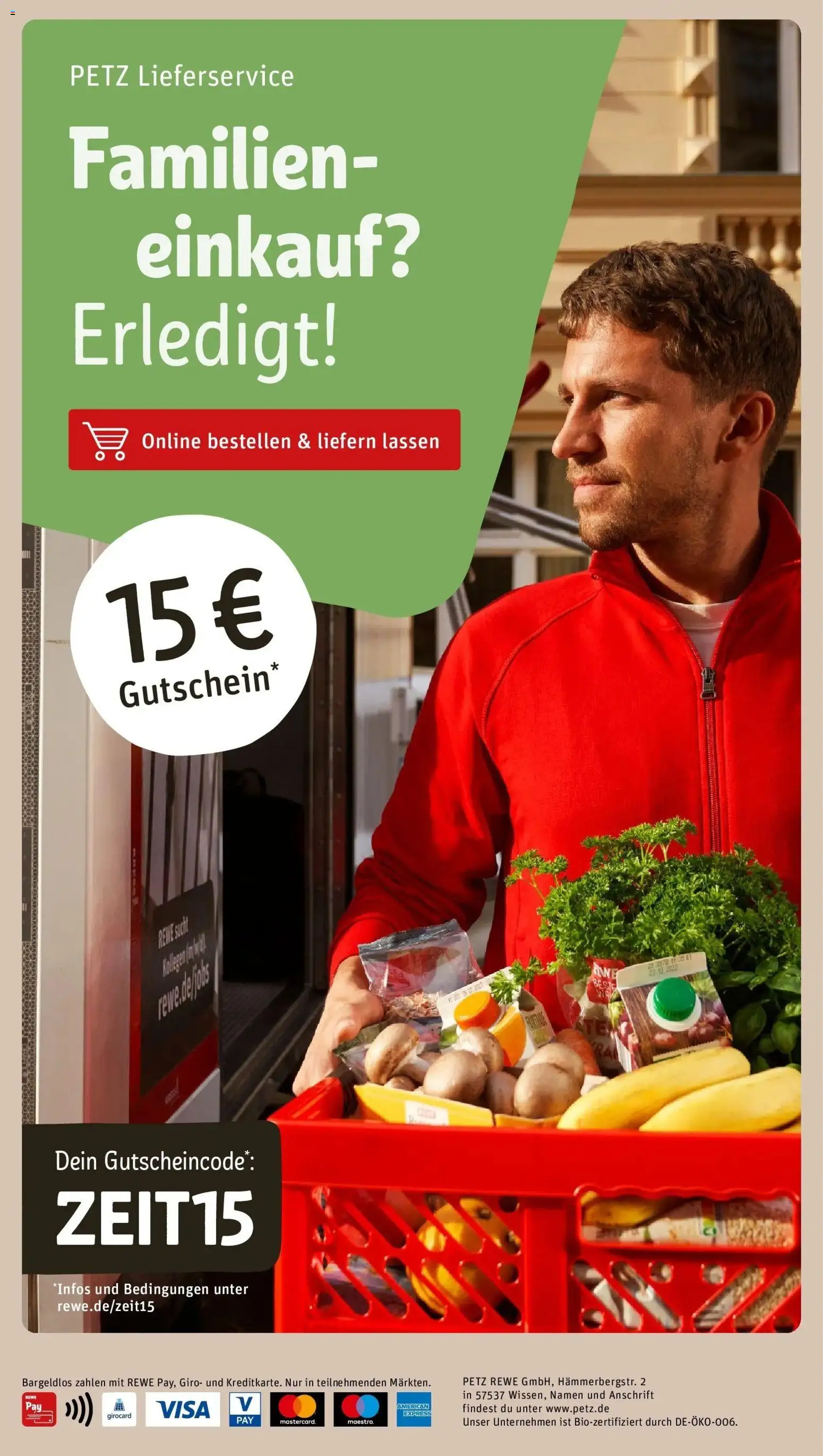 Vorschau von dem Prospekt des Geschäftes Rewe, gültig ab dem 26.10.2026