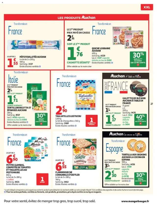 Nouveau catalogue Auchan à partir du 29/09