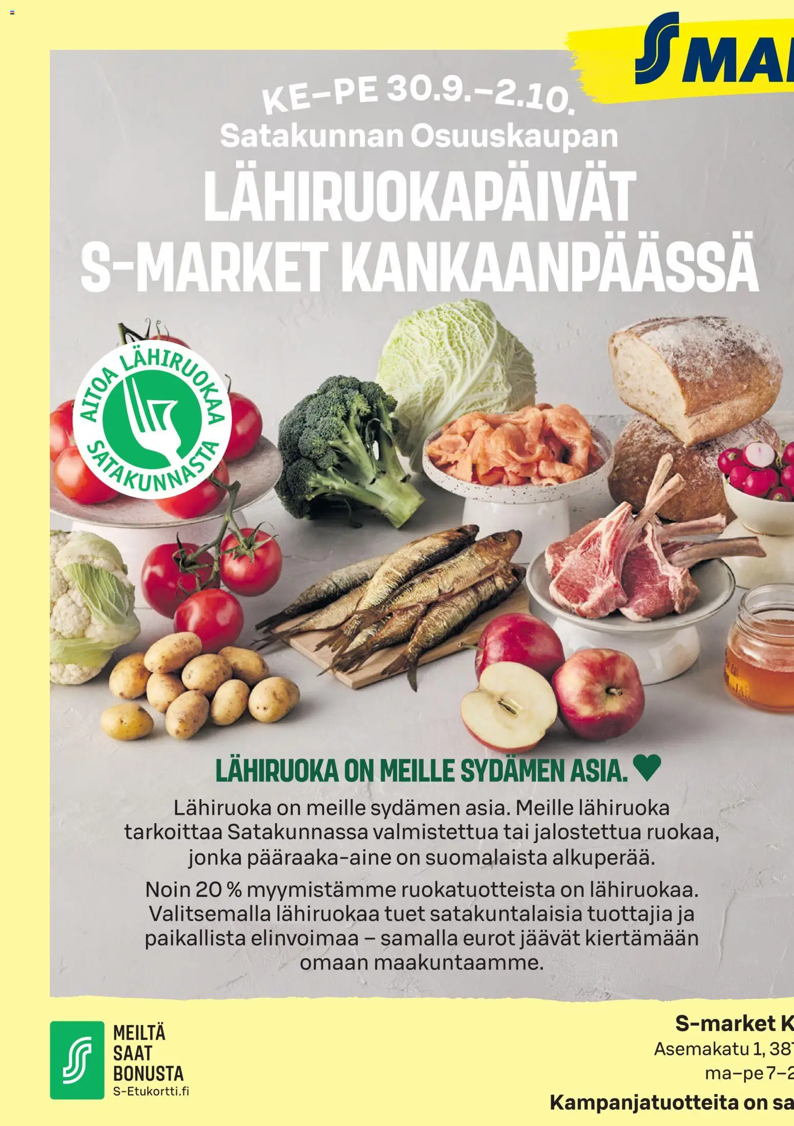 Kaupan S-market S-market tarjoukset Kankaanpää esikatselu, voimassa 30/09/2026
