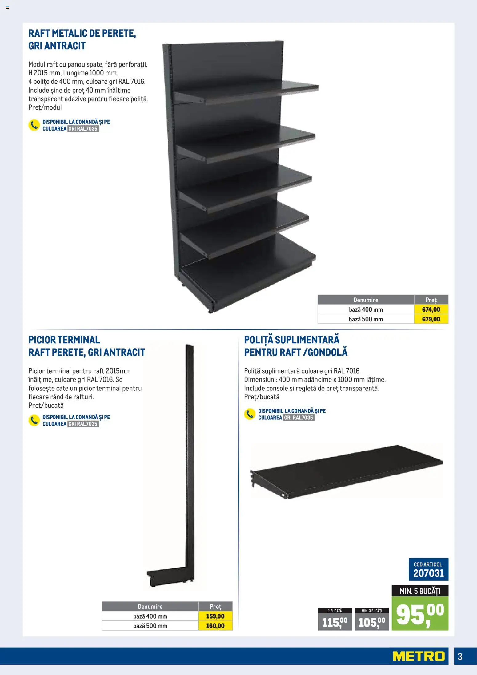 Previzualizarea de cataloage: Metro Metro Catalog Echipamente pentru magazinul tău valabil de la 01.10.2026 - Raft, Raft Metalic