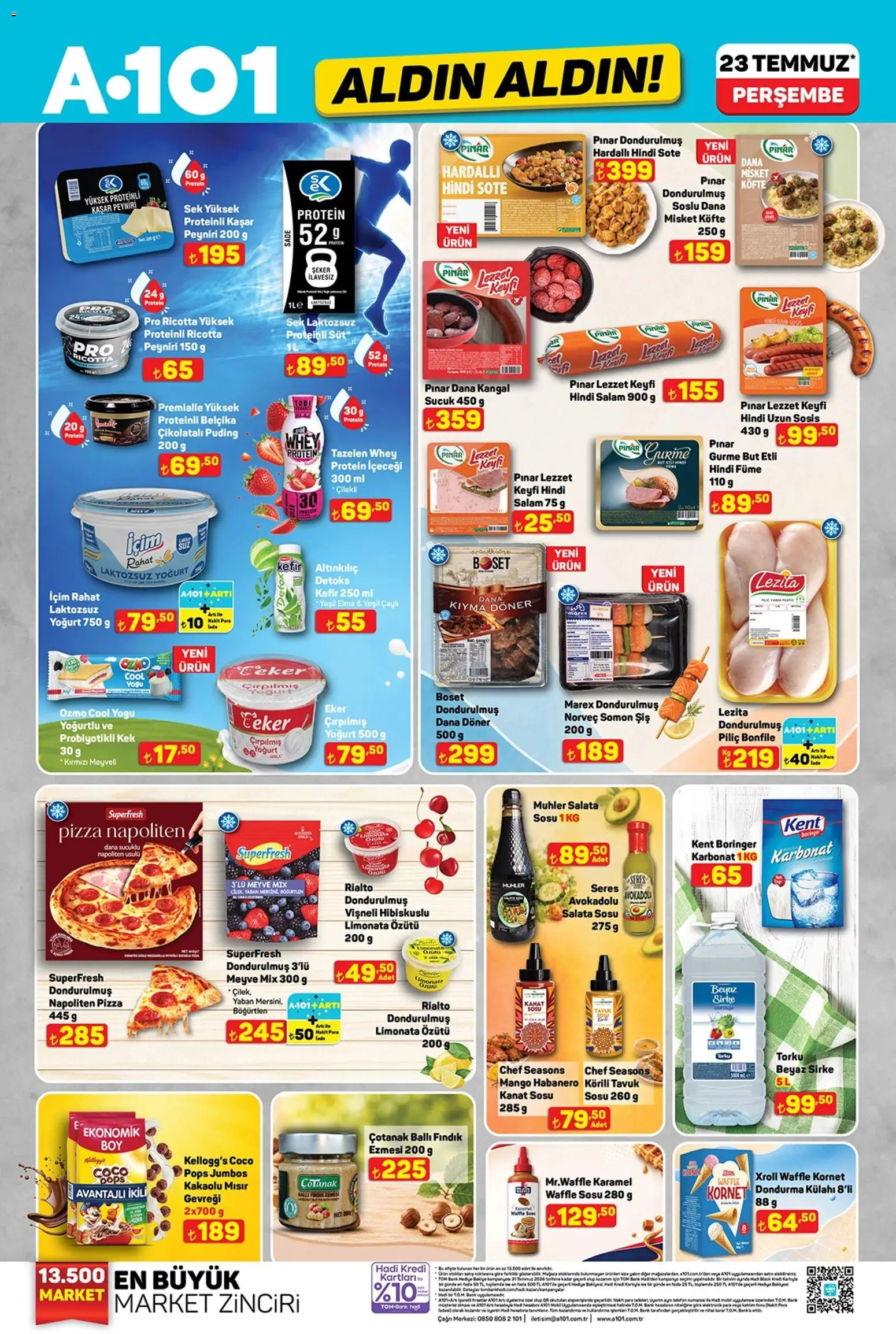 A101 A101 - Katalog Aldın Aldın 23.07.2026 - Broşürünün önizlemesi