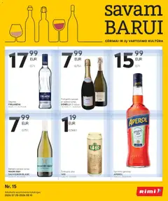 Rimi parduotuvės leidinio Rimi leidinys - Alkoholinių gėrimų galiojančio nuo 2026.07.28 peržiūra