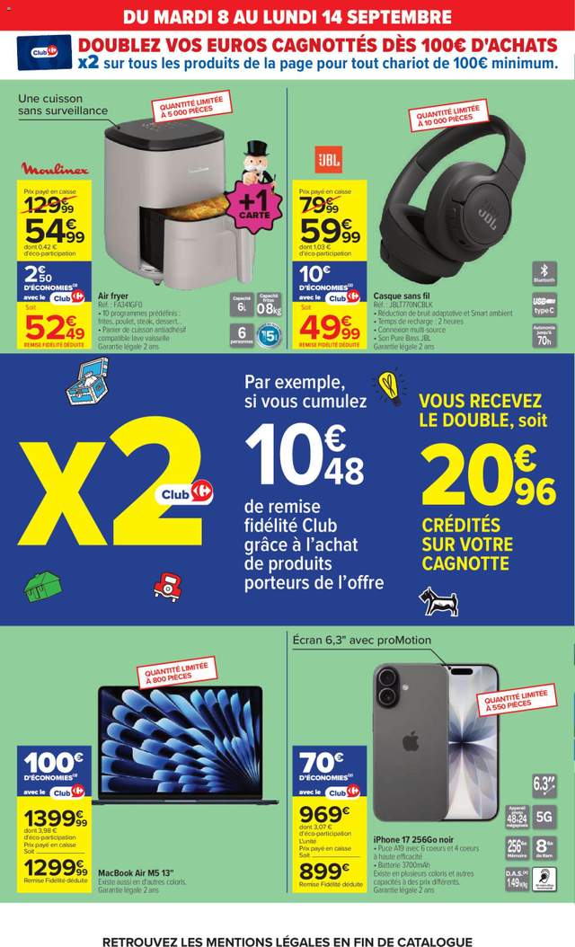 Nouveau catalogue Carrefour à partir du 08/09
