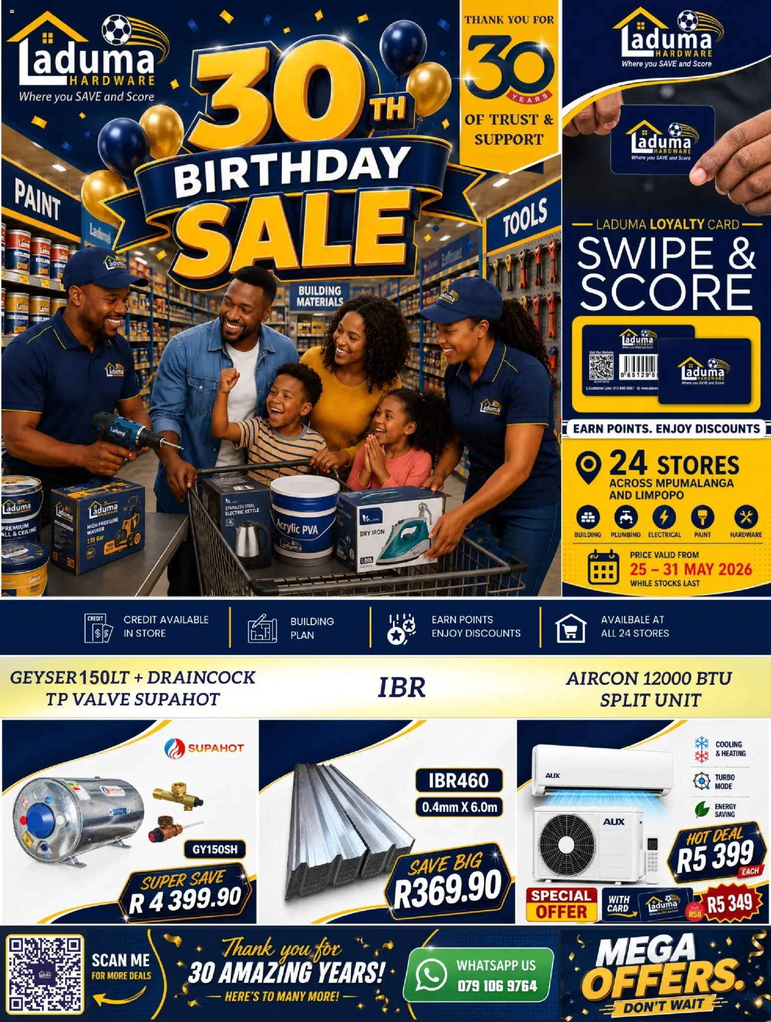Preview of Laduma Hardware flyer valid from 25/05/2026