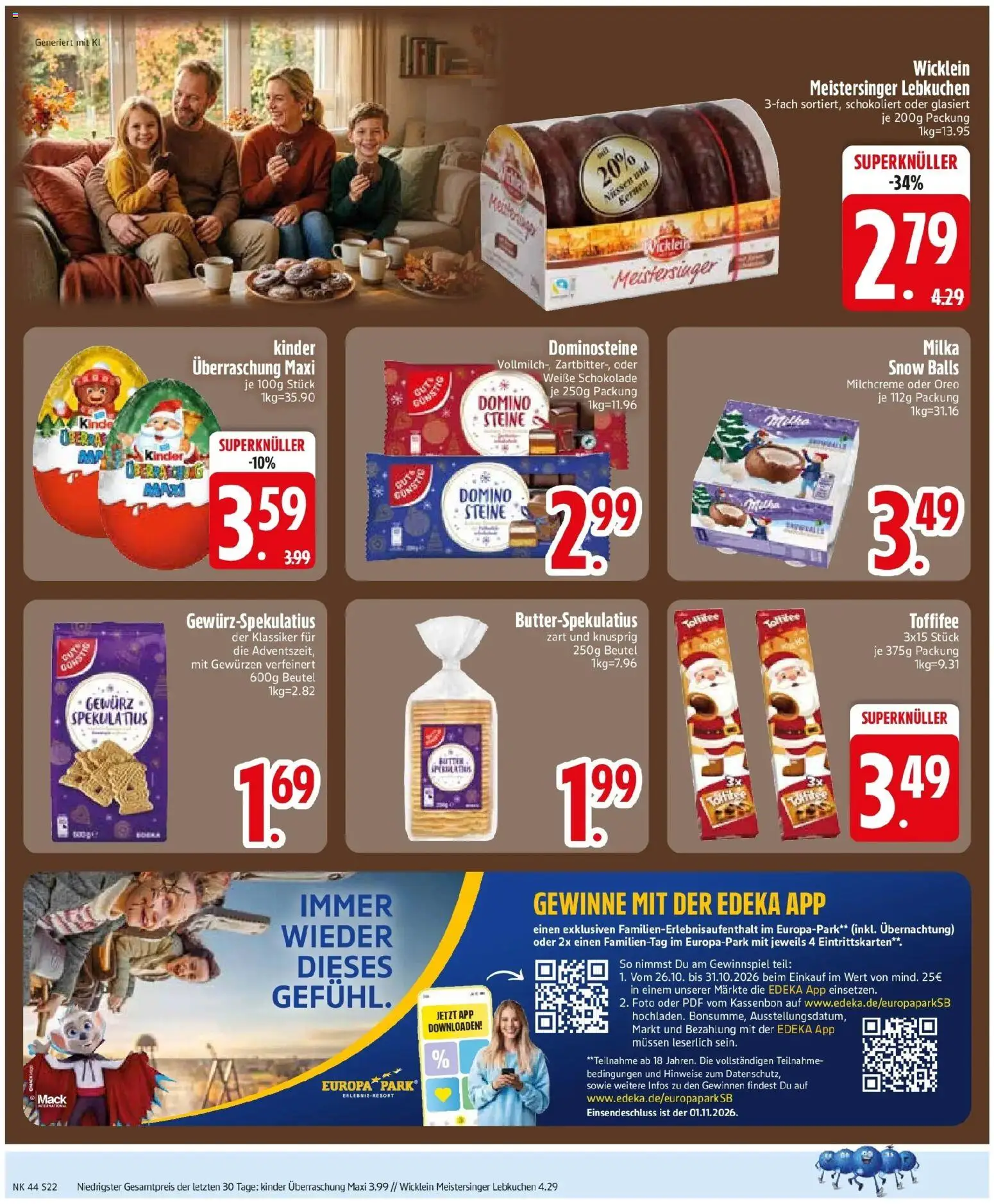 Vorschau von dem Prospekt des Geschäftes Edeka, gültig ab dem 26.10.2026