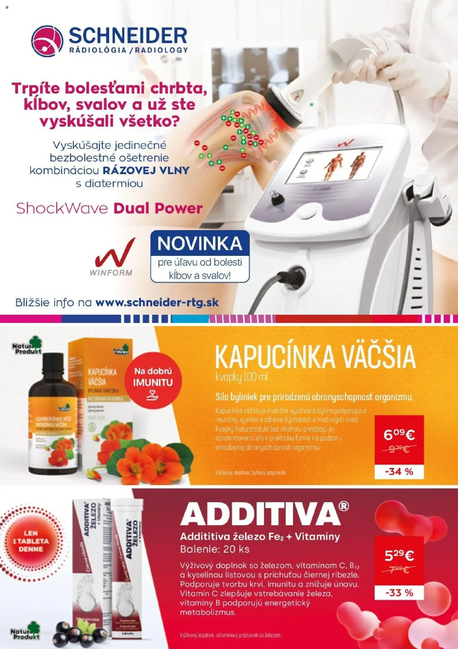 Náhľad Schneider lekáreň letáku platného od 01.10.2026