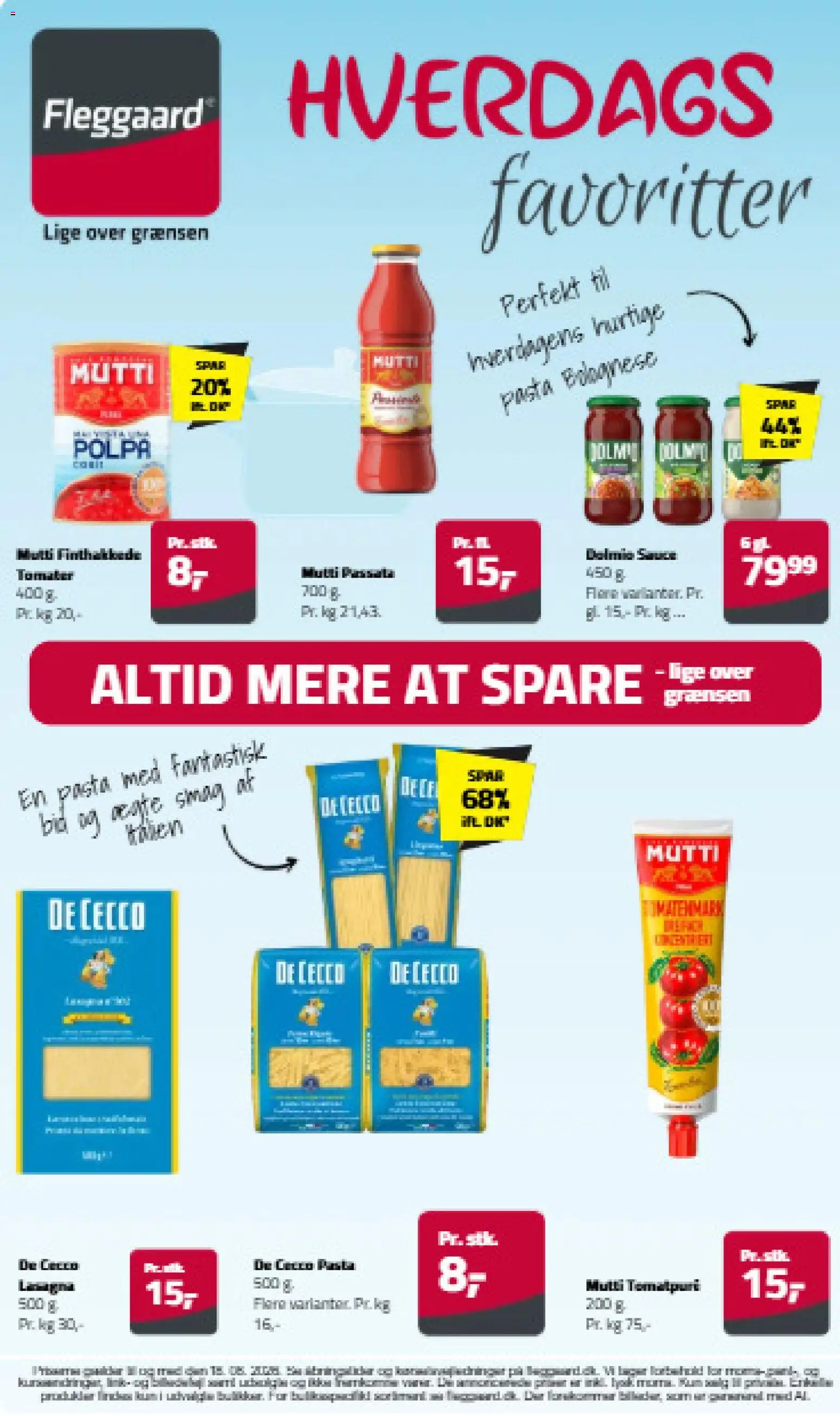Eksempel på tilbudsavis Fleggaard - Hverdagsfavoritter fra butik Fleggaard gyldig fra 05/08/2026