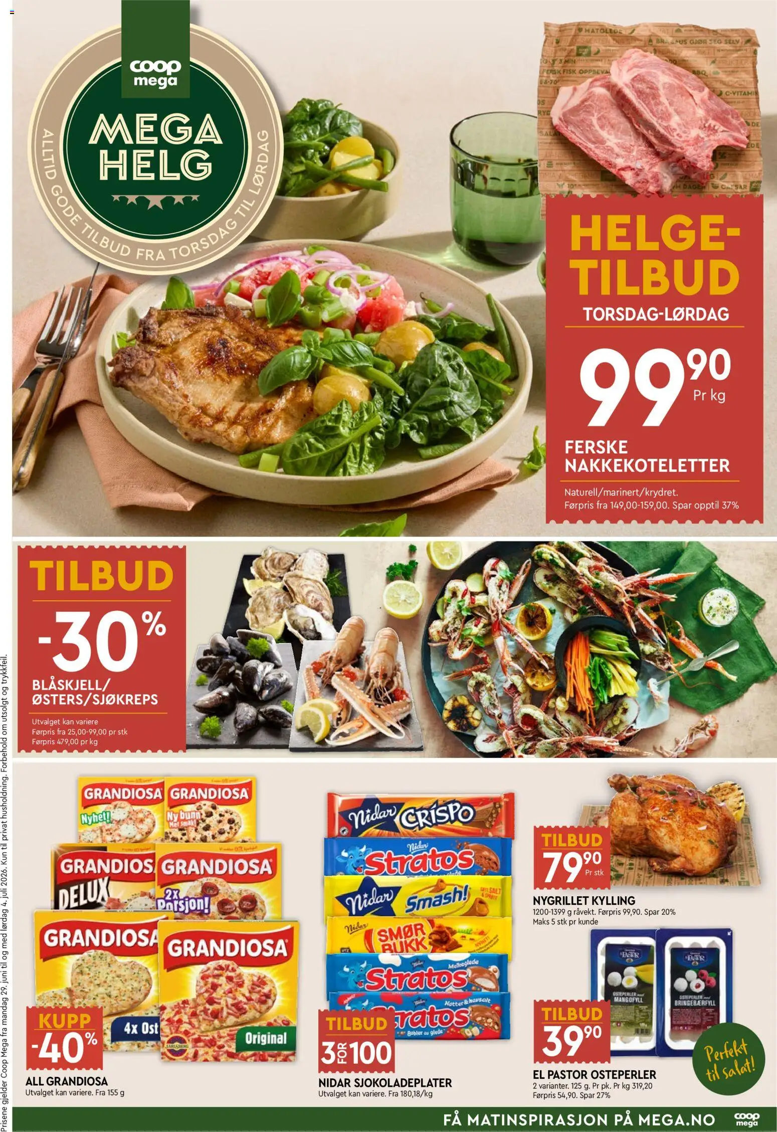 Forhåndsvis Coop Mega Mega Helg fra butikk Coop Mega gyldig fra 02/07/2026