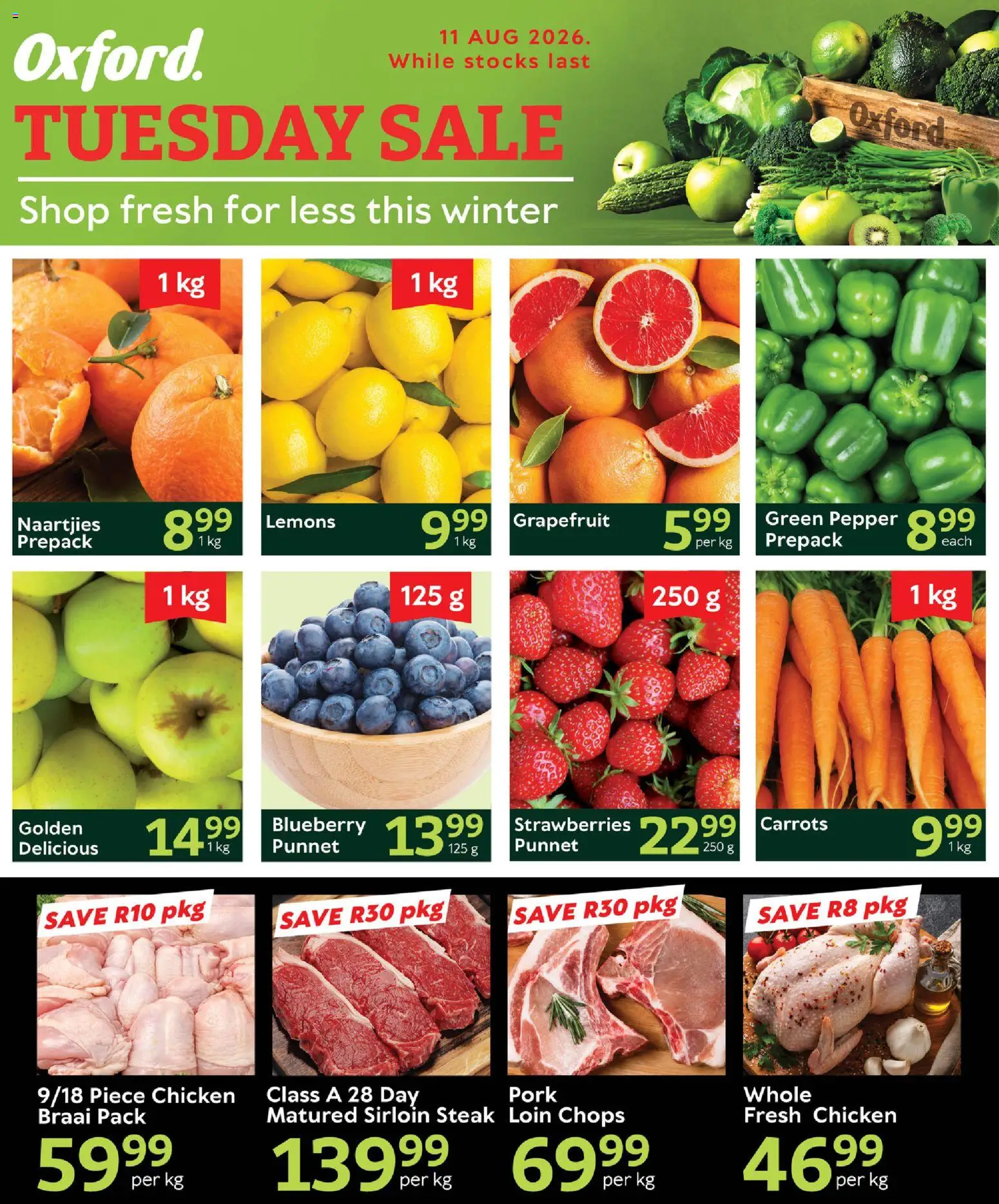 Preview of Oxford Freshmarket flyer valid from 11/08/2026