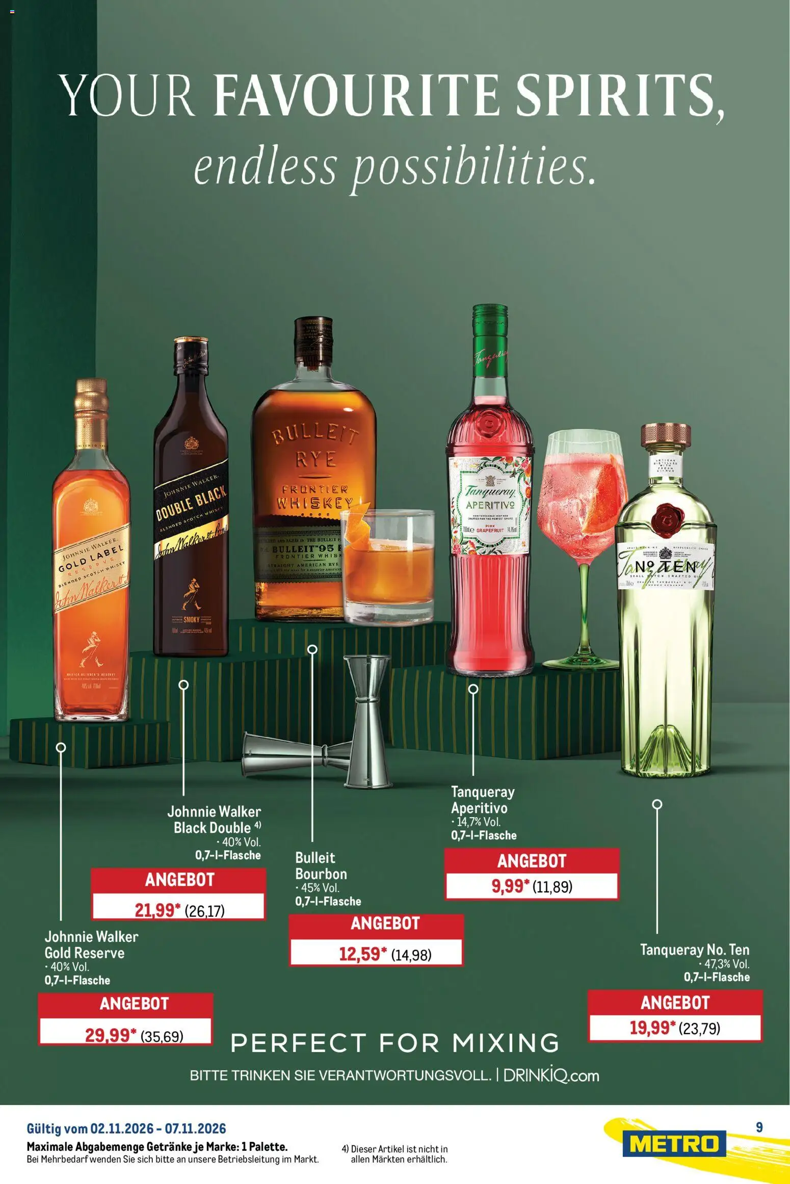 Vorschau von dem Prospekt des Geschäftes Metro, gültig ab dem 02.11.2026 - Whisky, Grapefruit, Whiskey, Bourbon, Johnnie walker