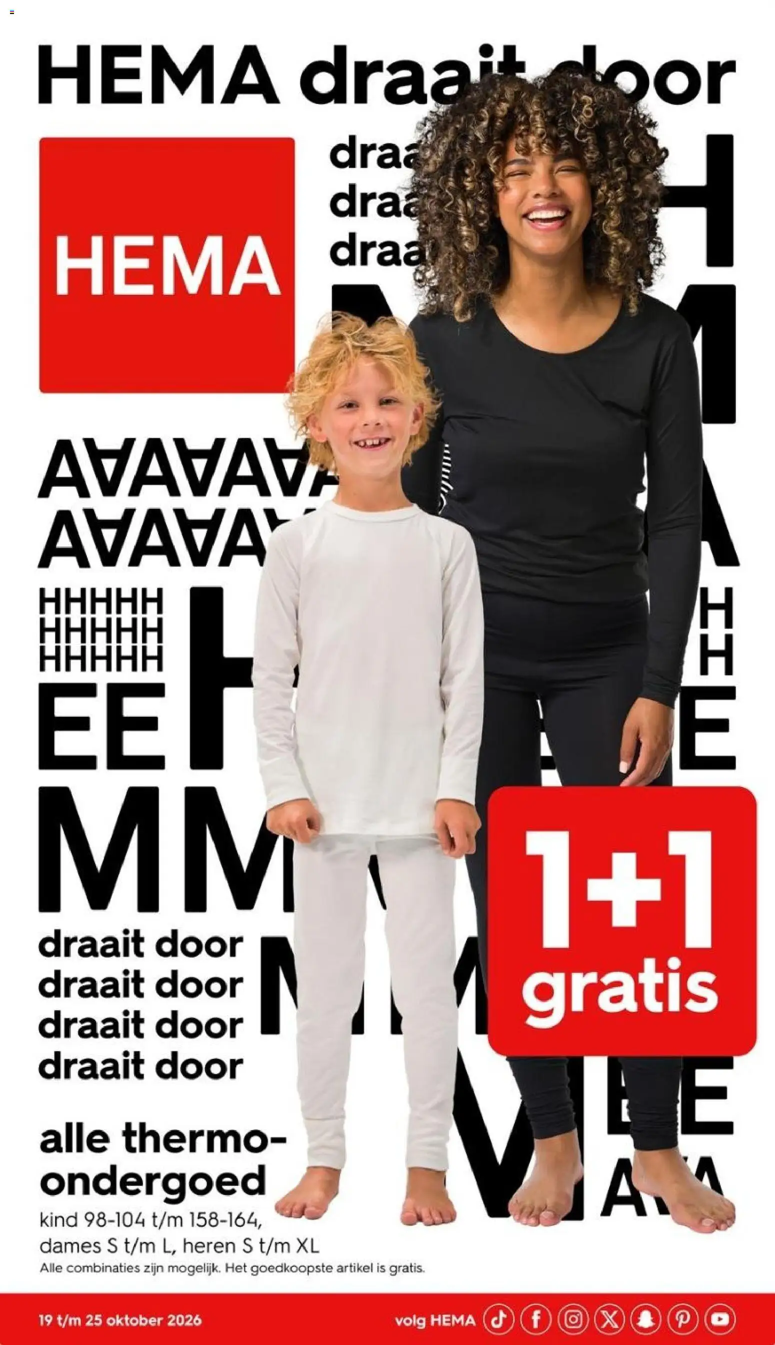 Voorbeeld van Hema folder van winkel Hema geldig vanaf 19-10-2026 - Ondergoed