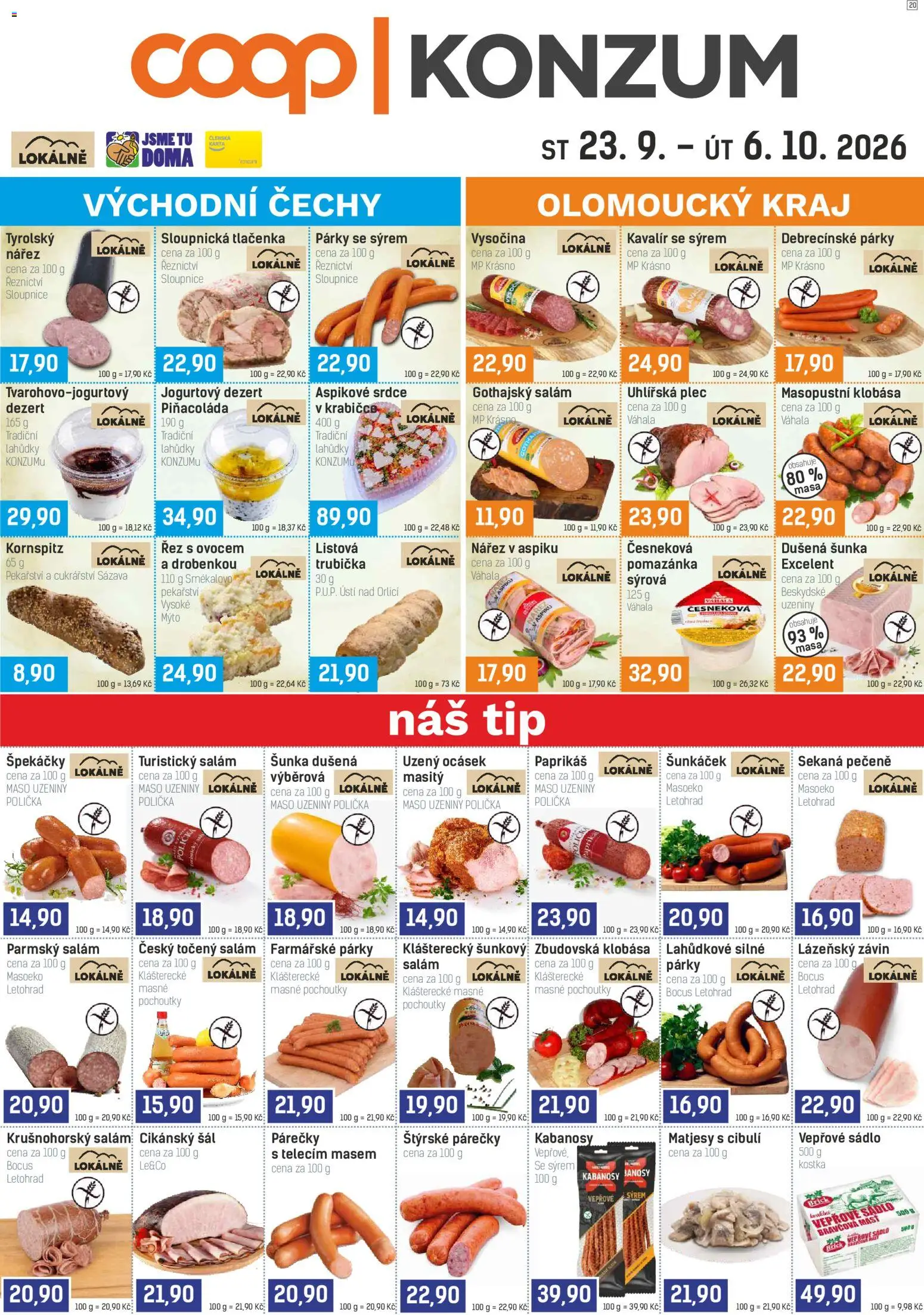 Náhled nabídky: Konzum Konzum leták platný od 23.09.2026