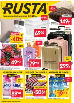 Forhåndsvis Rusta kundeavis fra butikk Rusta gyldig fra 31/08/2026