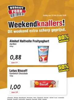 Voorbeeld van Budget Food folder - Weekendfolder van winkel Budget Food geldig vanaf 22-05-2026