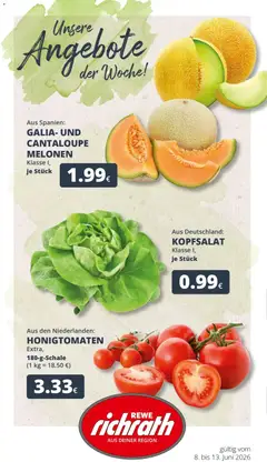 Vorschau von dem Prospekt des Geschäftes Rewe, gültig ab dem 08.06.2026