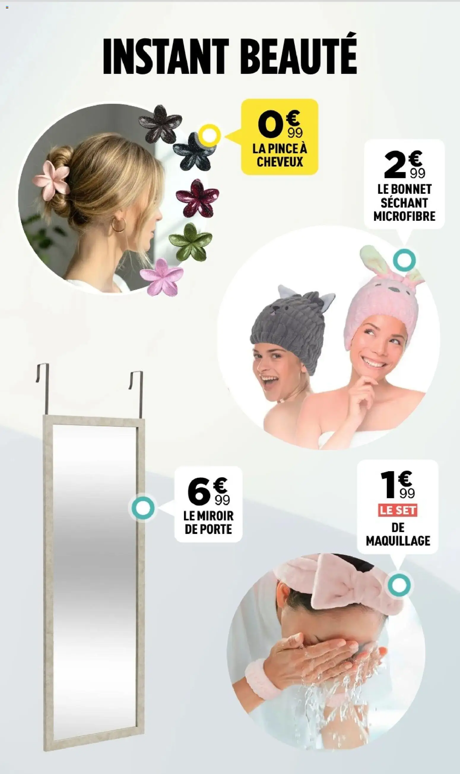 Prévisualisation de Centrakor catalogue du magasin Centrakor formulaire valide 19/10/2026 - Miroir, Maquillage, Porte, Bonnet, Pince, Pince à cheveux