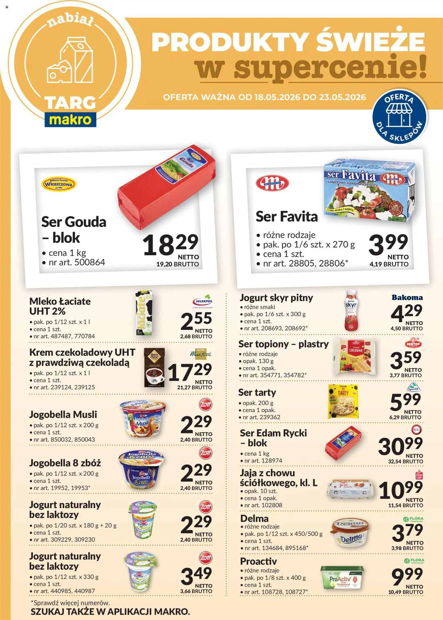 Pogląd gazetki "Makro gazetka - Oferta świeża w super cenach" ze sklepu Makro ważnej od 18.05.2026