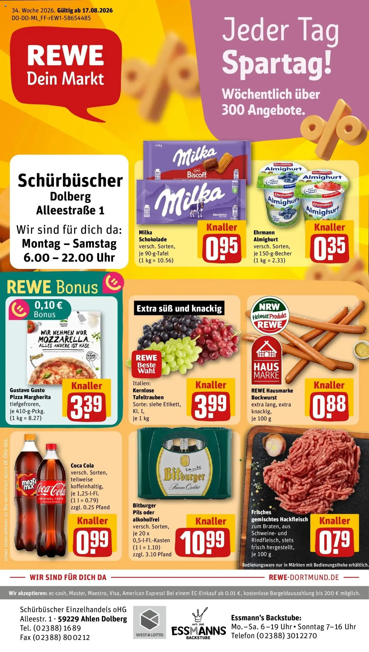 Vorschau von dem Prospekt des Geschäftes Rewe, gültig ab dem 17.08.2026