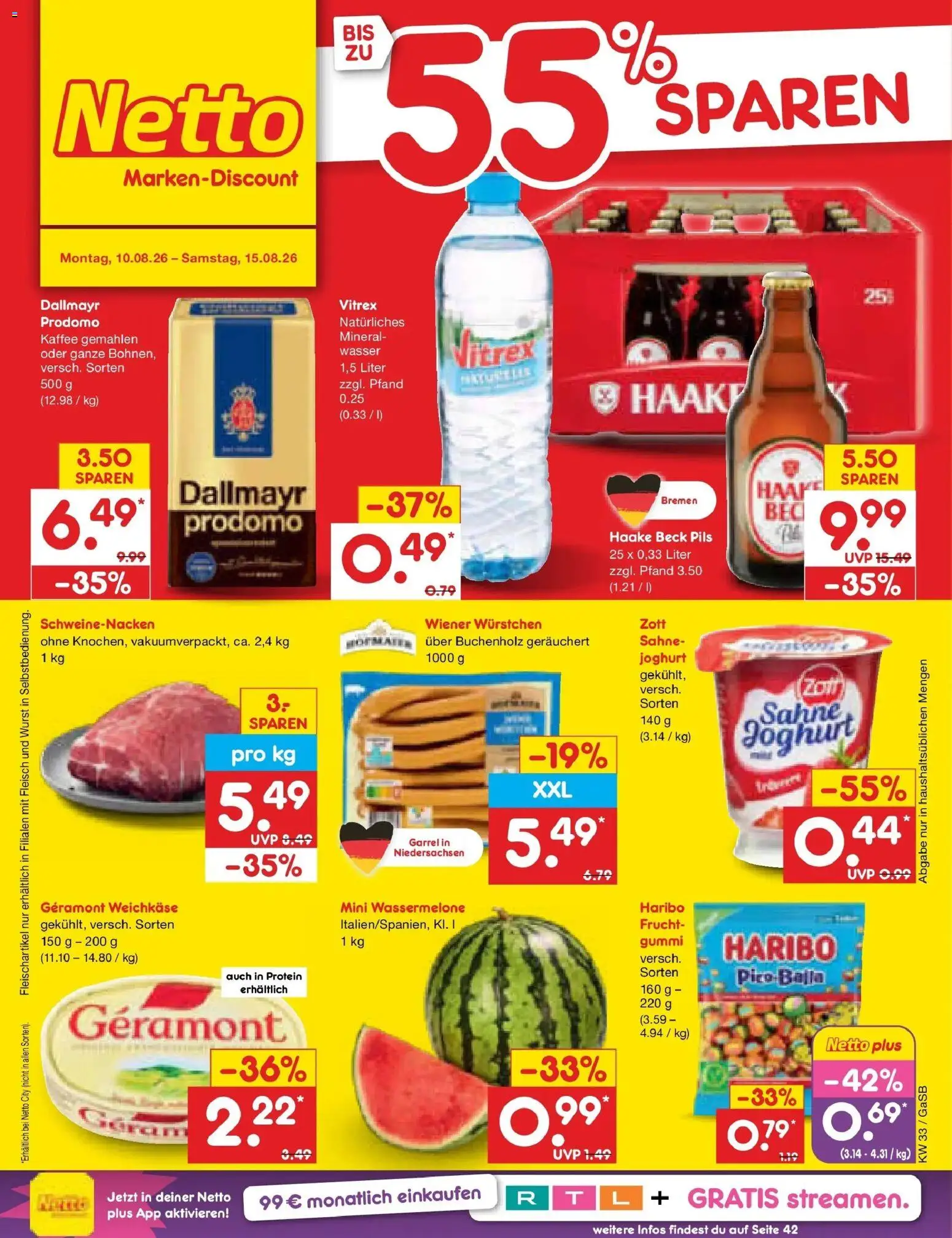 Vorschau von dem Prospekt des Geschäftes Netto Marken-Discount, gültig ab dem 10.08.2026