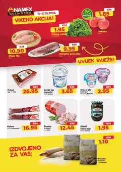 Pregled letka Namex vikend akcija trgovine Namex vrijedi od 15.10.2026