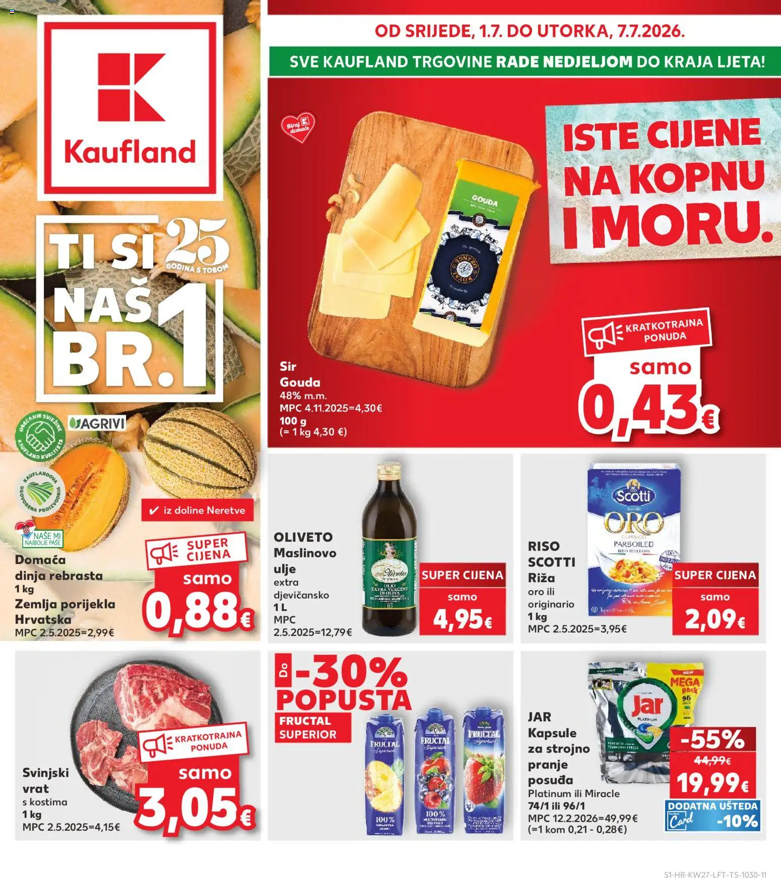 Pregled letka Karlovac trgovine Kaufland vrijedi od 01.07.2026