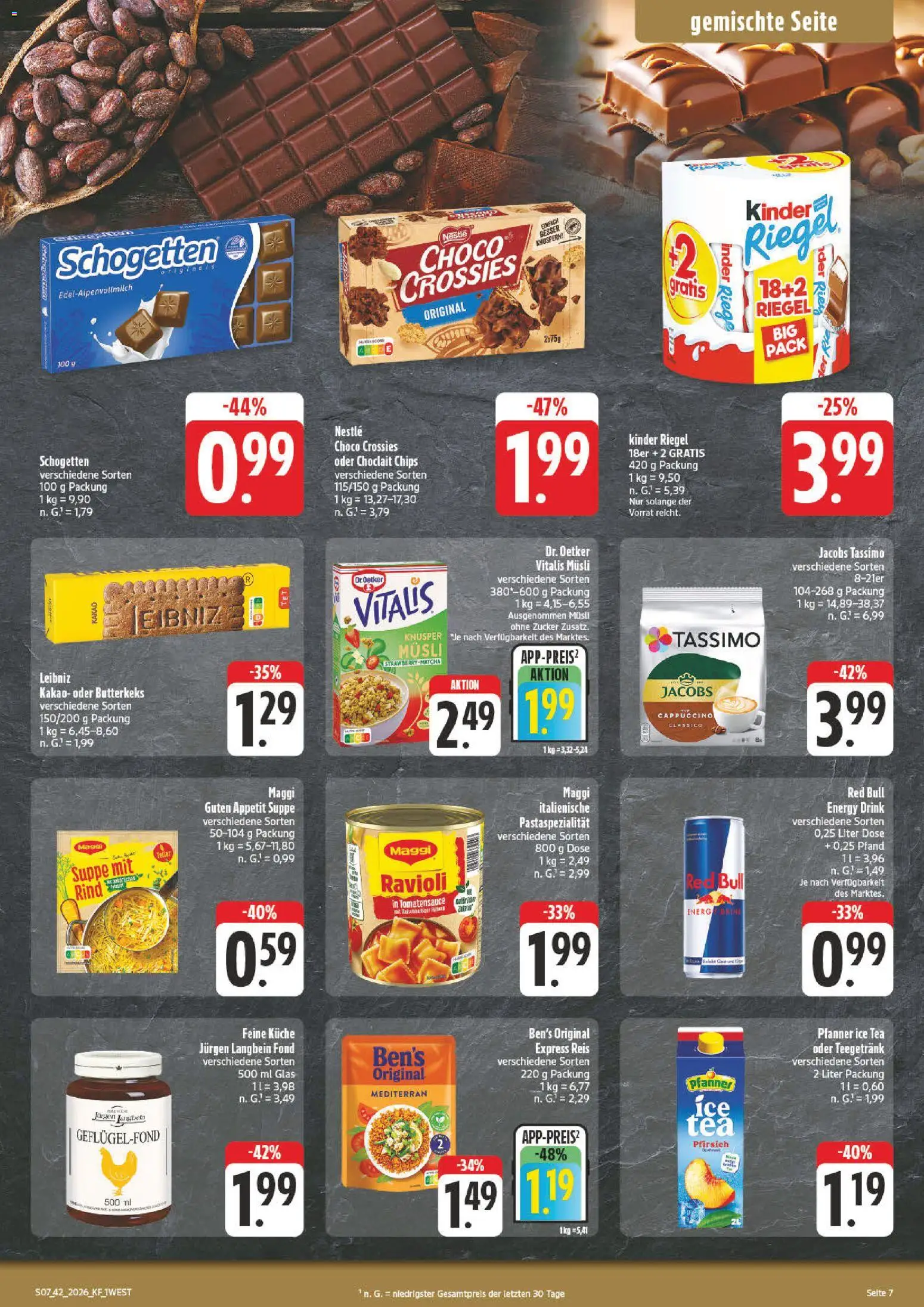 Vorschau von dem Prospekt des Geschäftes nah & gut, gültig ab dem 12.10.2026 - Chips, Maggi, Tassimo, Pfirsich, Reis, Zucker, Energy, Musli
