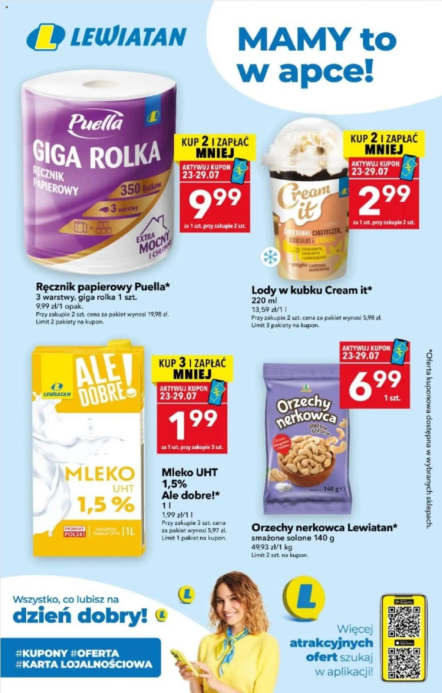 Pogląd gazetki "Lewiatan gazetka - Mamy to w apce" ze sklepu Lewiatan ważnej od 23.07.2026