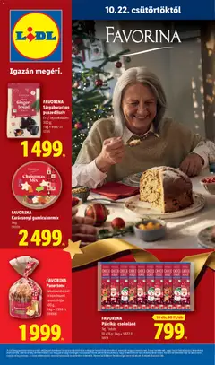 Lidl - Lidl Favorina katalogus megtekintése, amely érvényes 2026.10.22.-től