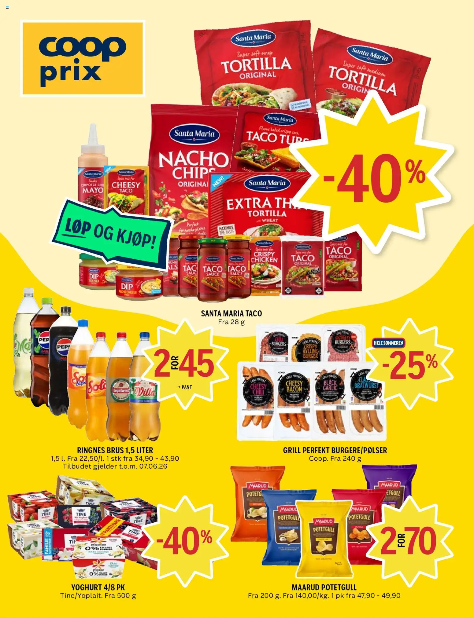 Forhåndsvis Coop Prix kundeavis fra butikk Coop Prix gyldig fra 25/05/2026