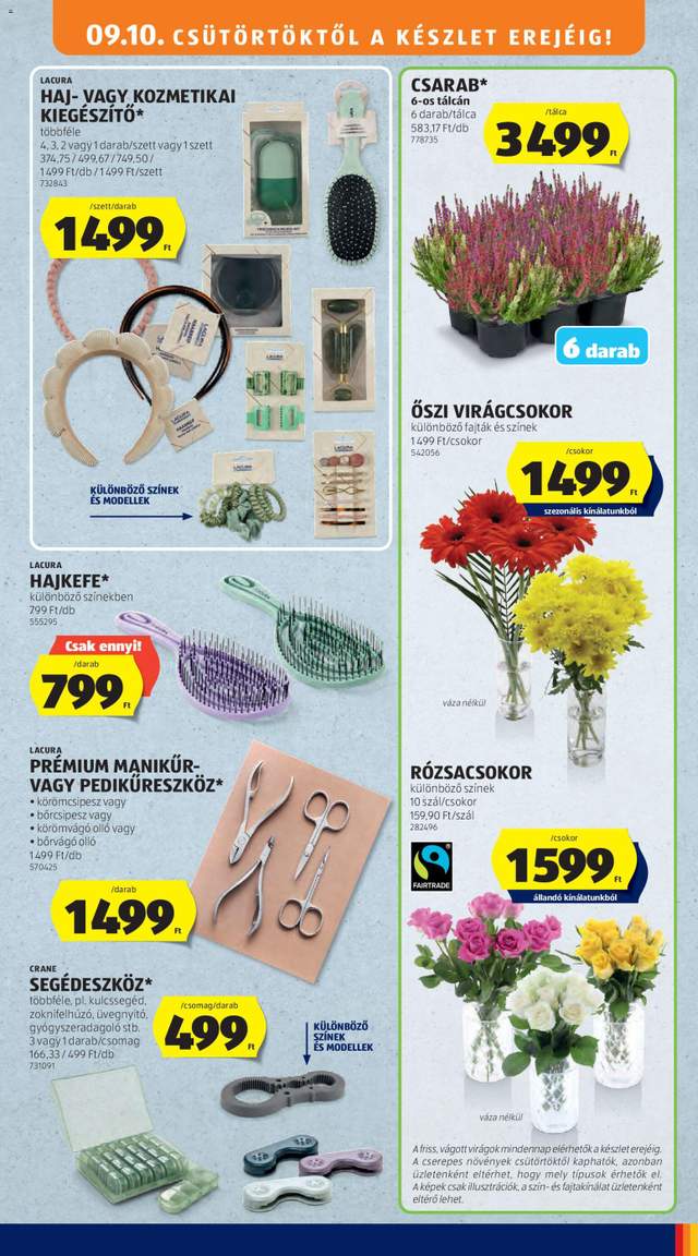 Új Aldi akciós újság 09.10.