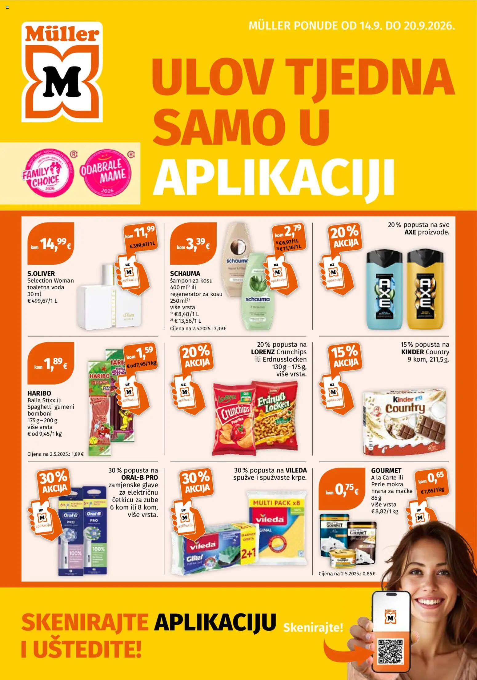 Pregled letka Müller Katalog trgovine Müller vrijedi od 14.09.2026