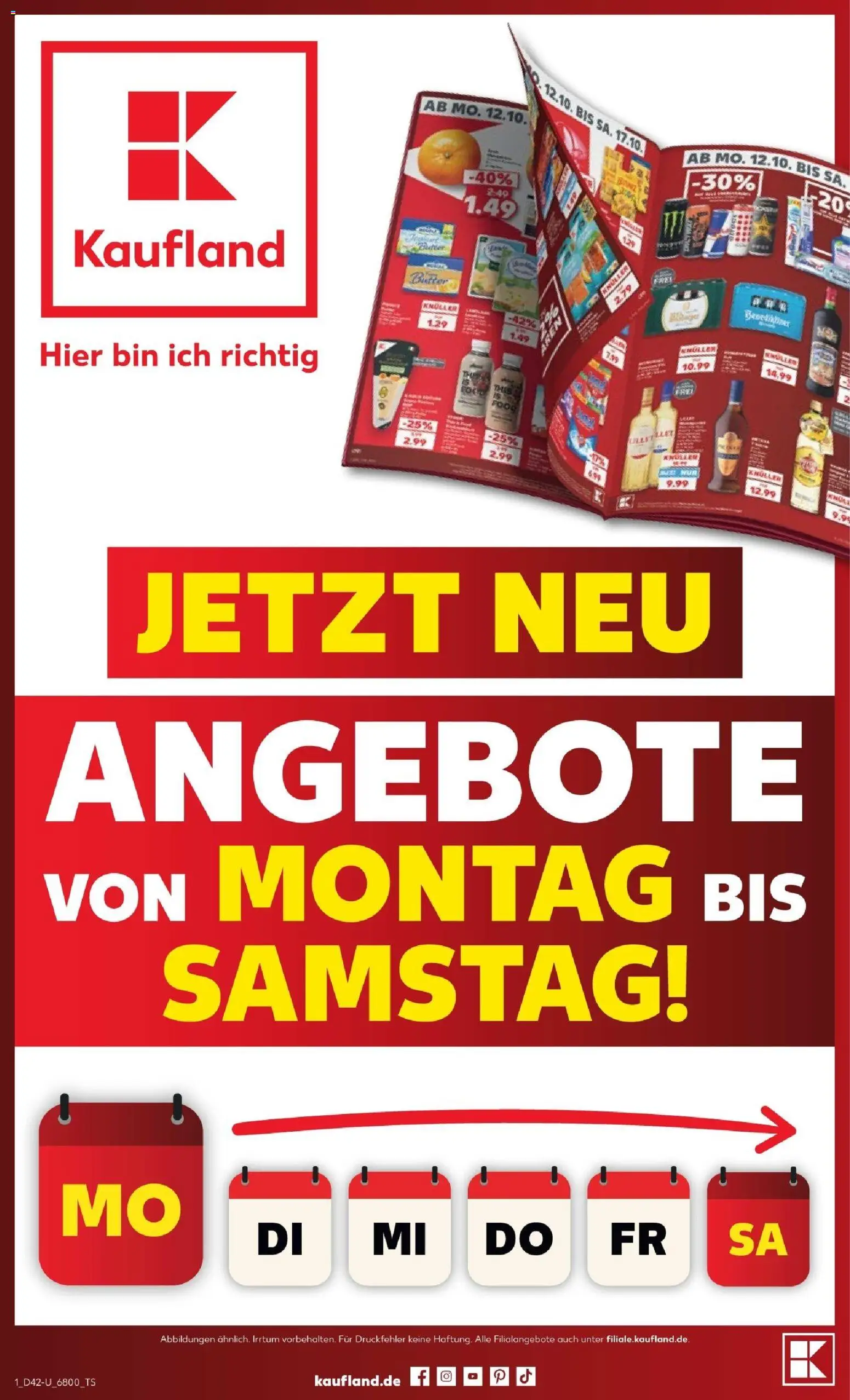 Vorschau von dem Prospekt des Geschäftes Kaufland, gültig ab dem 12.10.2026
