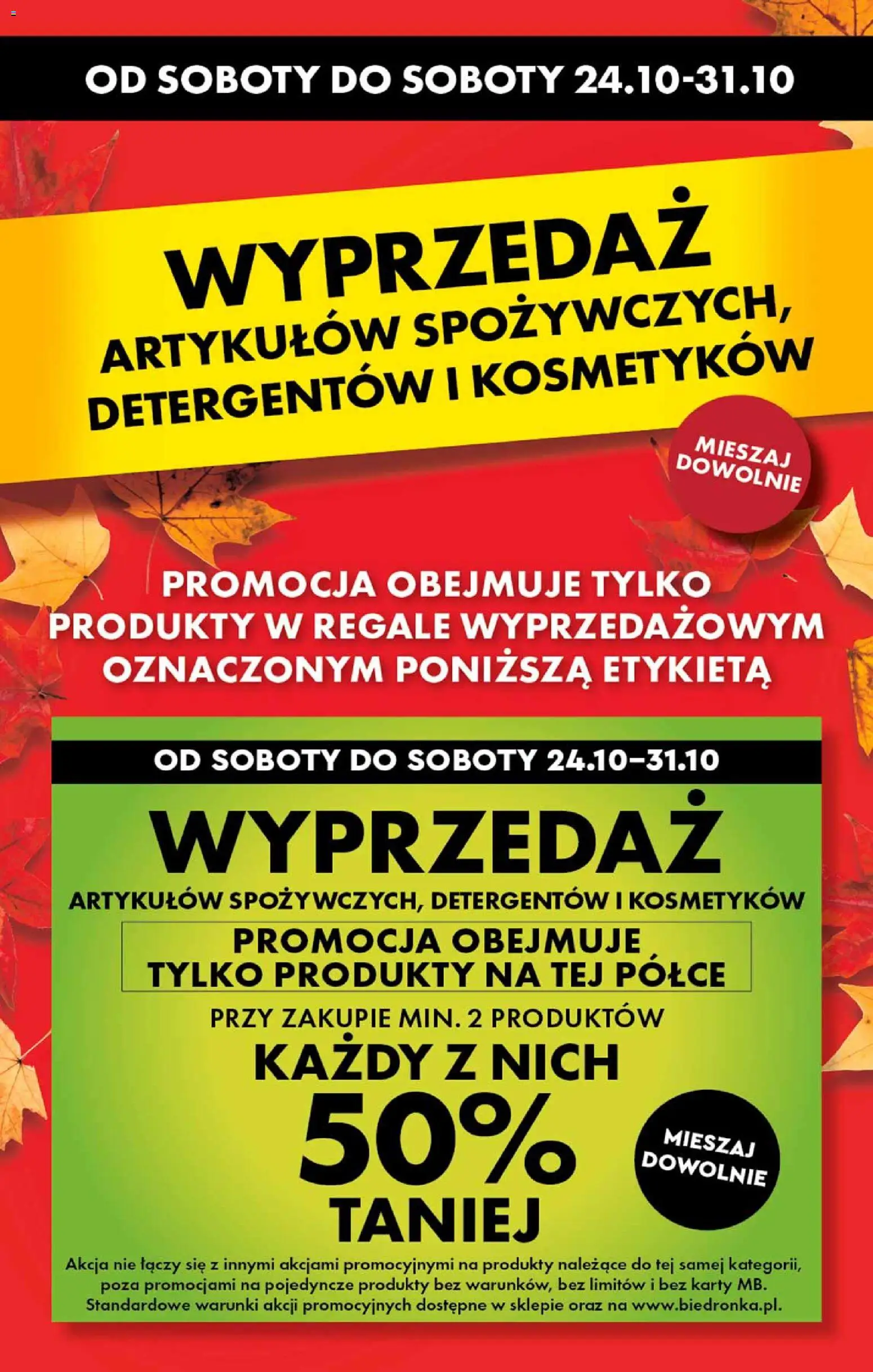 Náhled nabídky: Biedronka Polsko Biedronka Polsko leták - Wyprzedaż oferta platný od 24.10.2026 - Karty