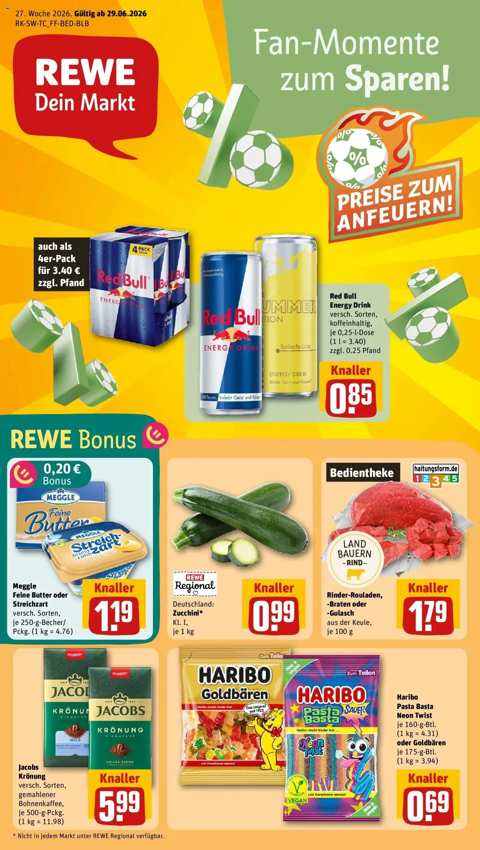 Vorschau von dem Prospekt des Geschäftes Rewe, gültig ab dem 29.06.2026