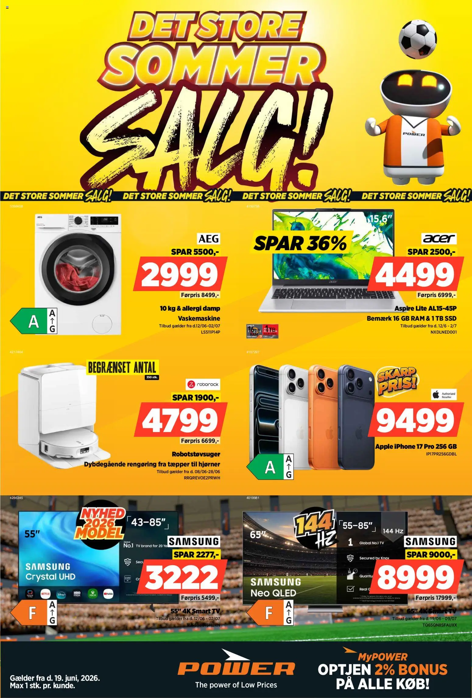 Eksempel på tilbudsavis Power - Tilbudsavis uge 26 fra butik Power gyldig fra 19/06/2026