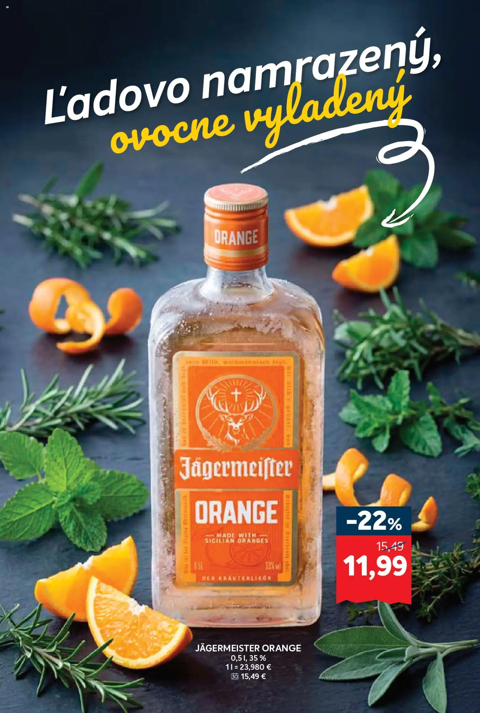 Náhľad Kraj letáku platného od 22.10.2026 - Jägermeister, Jägermeister Orange