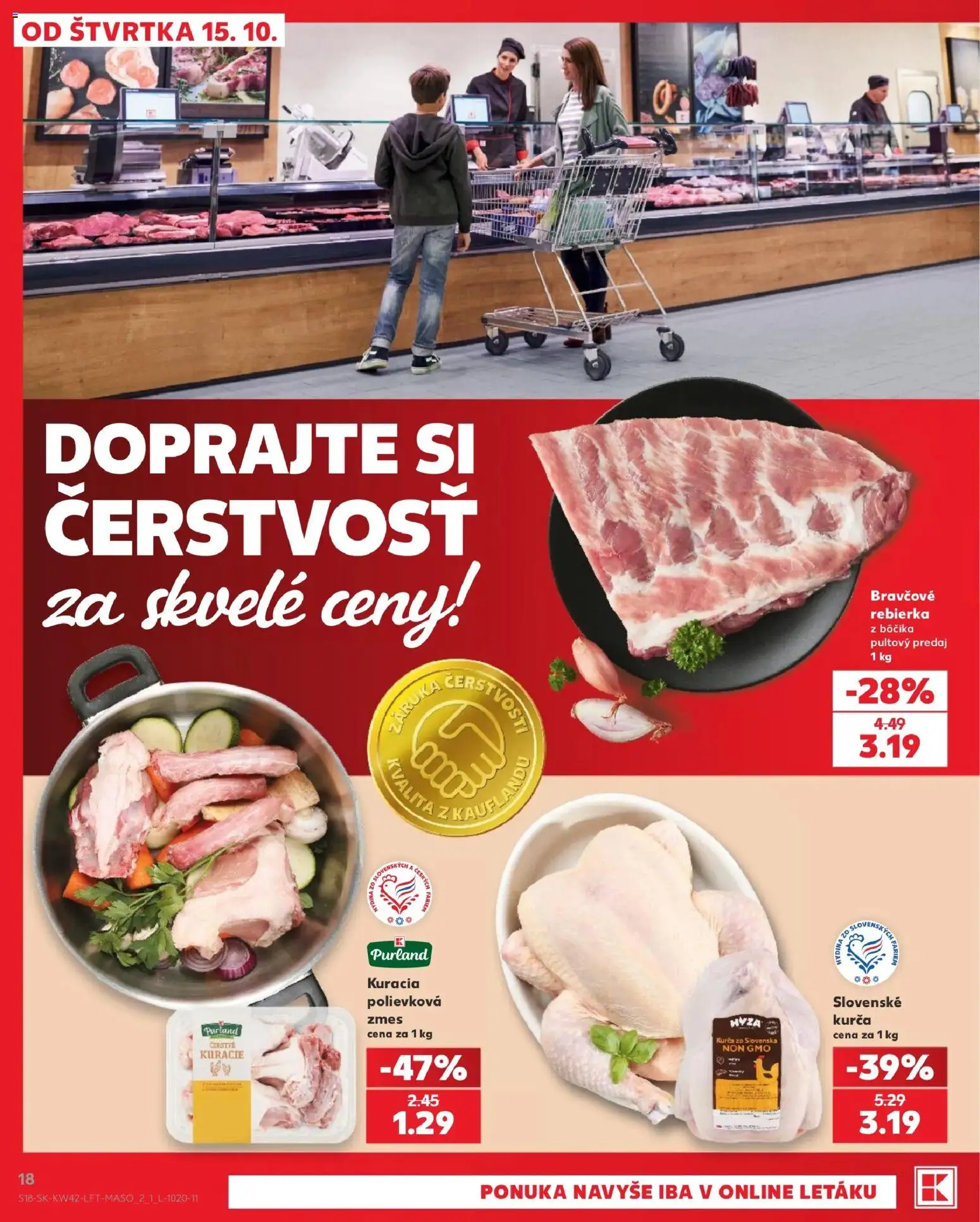 Náhľad Kaufland letáku platného od 15.10.2026 - Hydina, Kurča