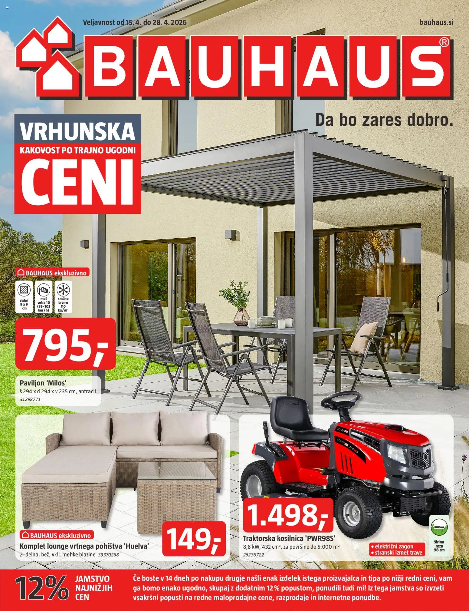 Predogled kataloga iz trgovine Bauhaus veljaven od 15.04.2026 - Kosilnica