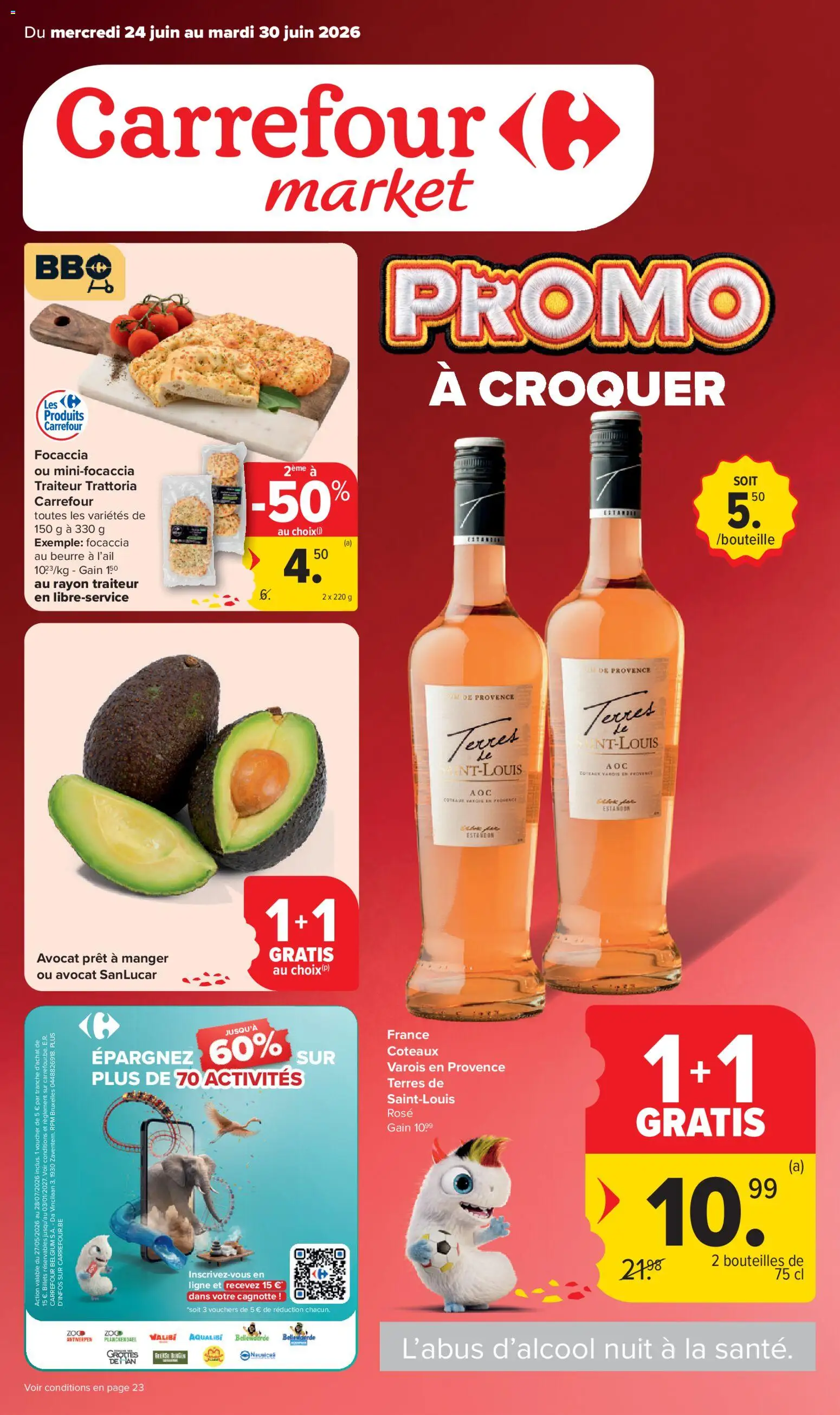 Voorbeeld van Carrefour market Folder de la semaine 26 van winkel Carrefour market geldig vanaf 24/06/2026
