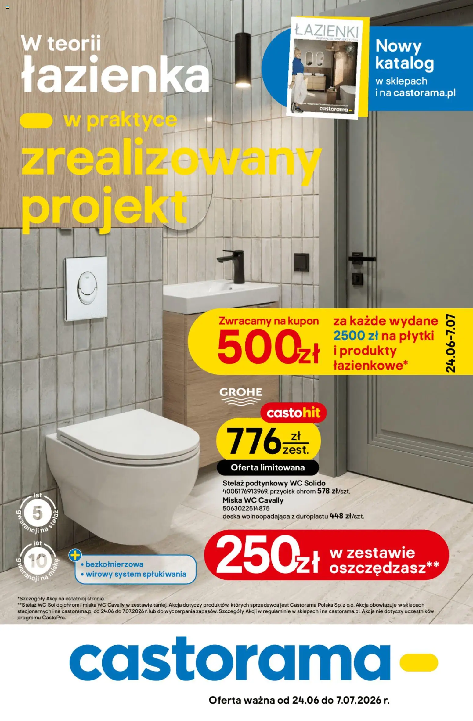 Pogląd gazetki "Castorama gazetka" ze sklepu Castorama ważnej od 24.06.2026 - Płytki
