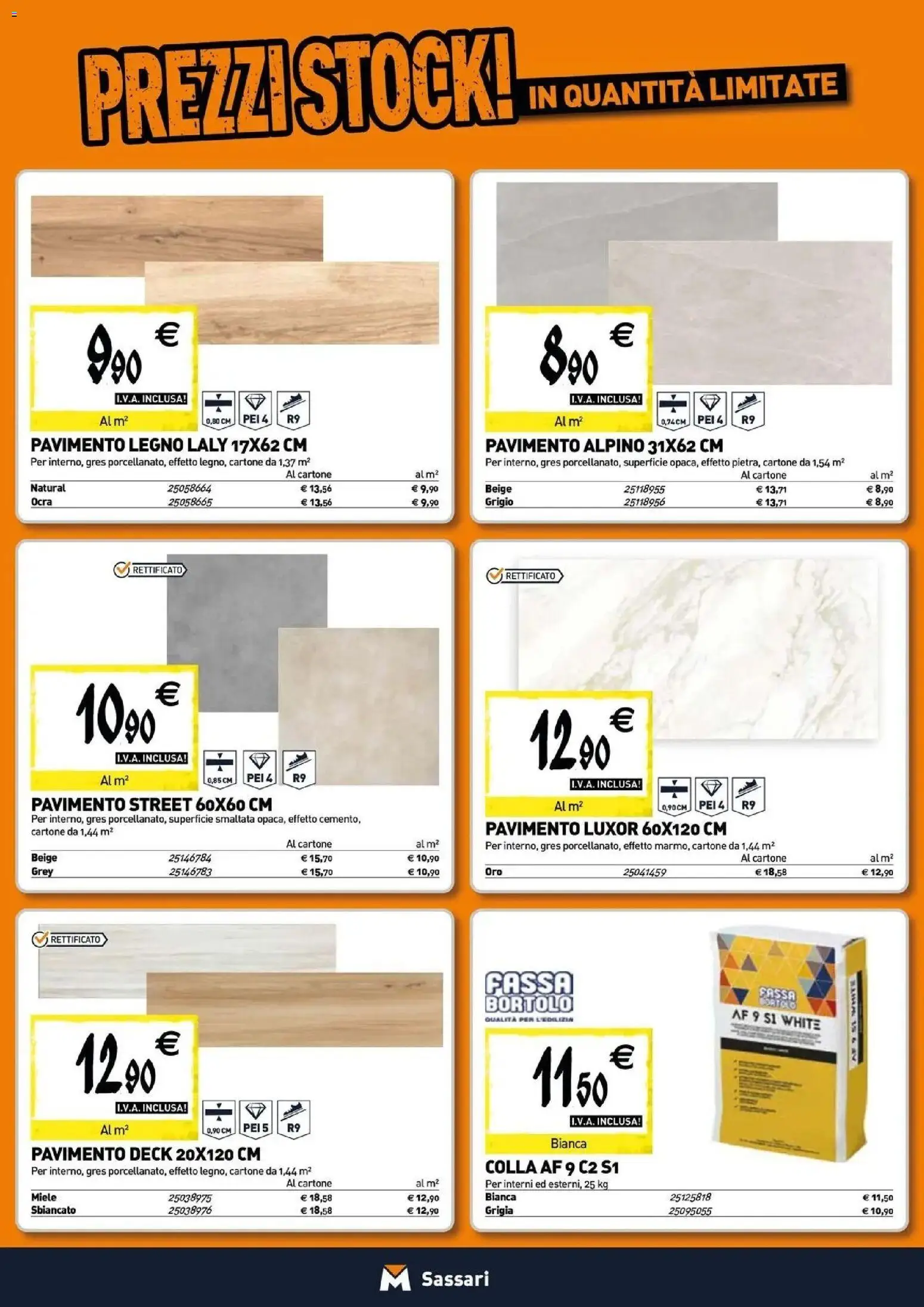 Anteprima dell'opuscolo TECNOMAT catalogo Sassari dal negozio TECNOMAT valido da 29/10/2026 - Miele, Pavimento, Colla